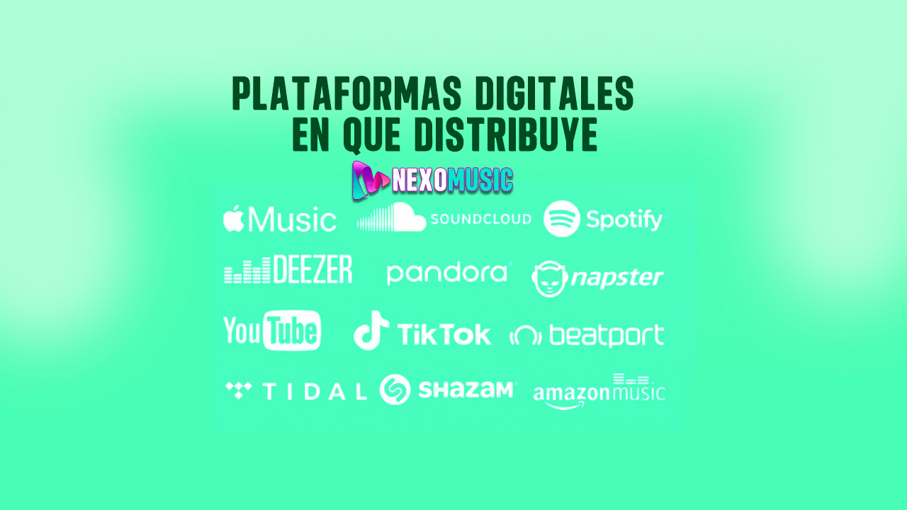 ¿Cuáles son las Plataformas Digitales en que distribuye NexoMusic?